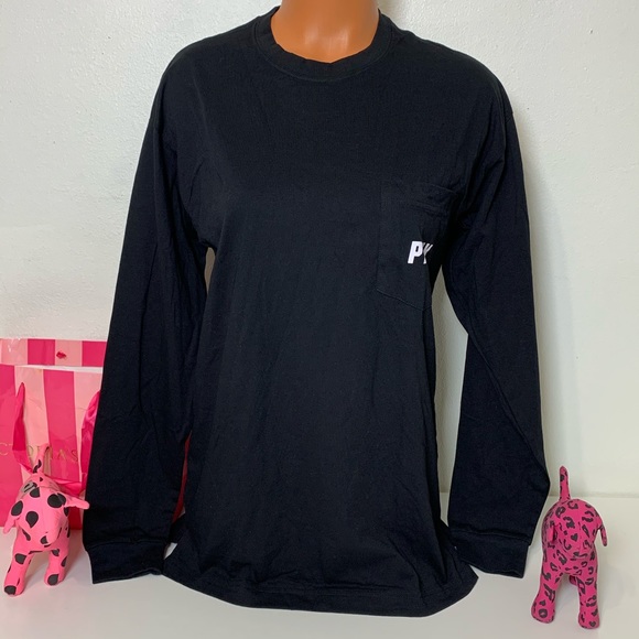 PINK VS BLING RAINBOW LOGO SEQUINED CAMPUS TEE - Picture 2 of 8